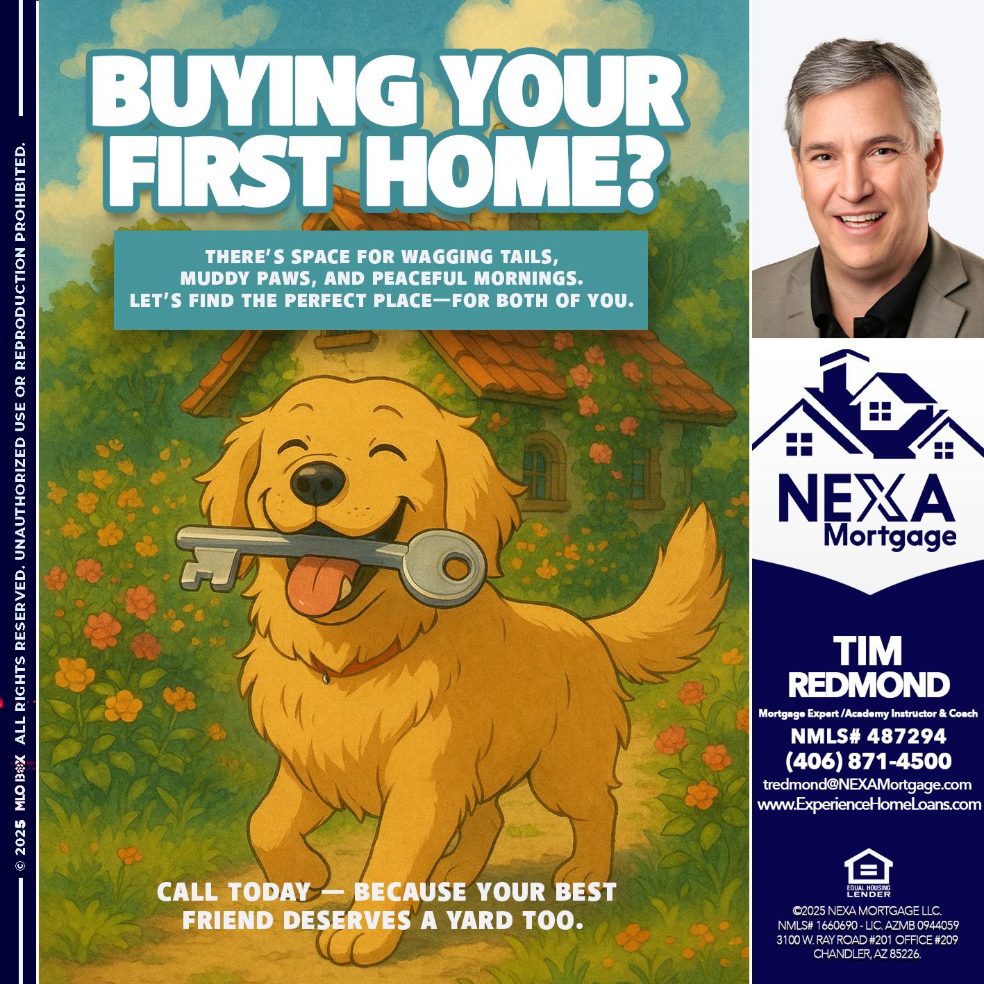 BUYING YOUR FIRST HOME? - Tim Redmond -Mortgage Loan Advisor | NMLS 487294 <br /> 30yr/Mortgage Expert | LO Coach <br /> Team Manager | Signature Mortgage Solutions” alt=”BUYING YOUR FIRST HOME? – Tim Redmond -Mortgage Loan Advisor | NMLS 487294 <br /> 30yr/Mortgage Expert | LO Coach <br /> Team Manager | Signature Mortgage Solutions” />Hi, my name is Tim Redmond. Iβm a Loan Officer with NEXA Mortgage LLC., offering personalized mortgage solutions, fast customized quotes, great rates and service with integrity.</p>
<div class=